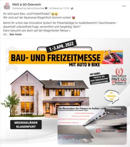 Social Media Betreuung Baumesse
